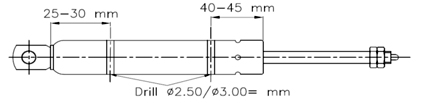 lockable gas pring